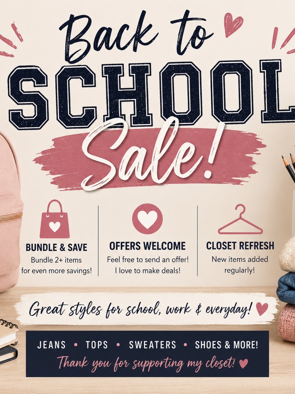 🍎BACK TO SCHOOL SALE🍎